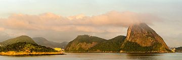 Panorama Bucht und Zuckerhut in Rio de Janeiro von Dieter Walther