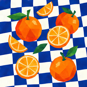 Fresh Citrus Orange Pattern