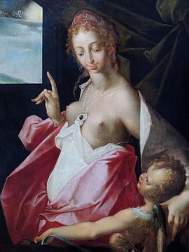 Venus und Amor, Bartholomäus Spranger - Bartholomäus Spranger - 1599 von Atelier Liesjes