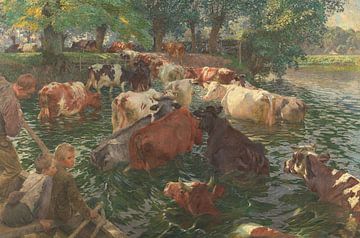 Emile Claus, Koeien die de Leie oversteken