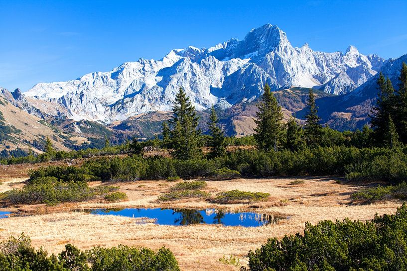 De Dachstein en de Gosaukamm van Christa Kramer