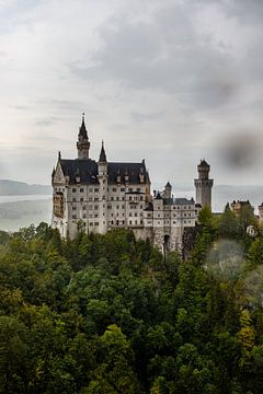 Exterieur van kasteel Neuschwanstein  in Schwangau, Beieren, Duitsland van WorldWidePhotoWeb