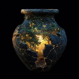 Wald in einer Vase von TheXclusive Art