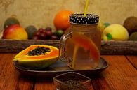 Wacholderbeerensirup-Limonade mit Papaya und Limette von Babetts Bildergalerie Miniaturansicht