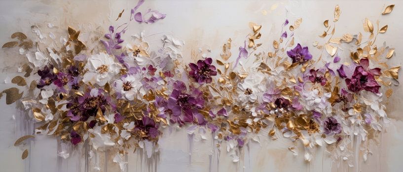 Blumen Rokoko-Gemälde von Preet Lambon
