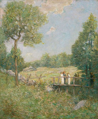 Het vissersfeest, Julian Alden Weir