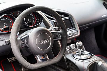 Audi R8 V10 Plus sports car dashboard by Sjoerd van der Wal Photography