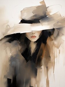Dame au chapeau