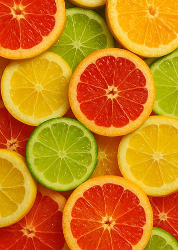 Colourful Fruit Slices - Tropical Variation