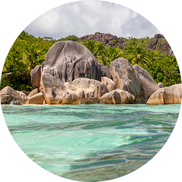 Traumstrand Anse Source d'Argent (La Digue / Seychellen) van t.ART