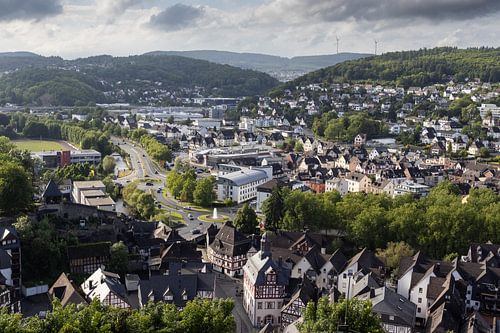 Dillenburg Avond Stadsgezicht Duitsland