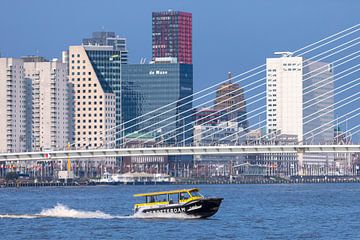 Water taxi on its way to Hotel New York in Rotterdam by Rick Van der Poorten