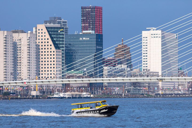 Water taxi on its way to Hotel New York in Rotterdam by Rick Van der Poorten