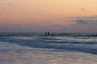 Sprookjesachtig licht over de zee