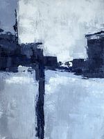 Blue diptych