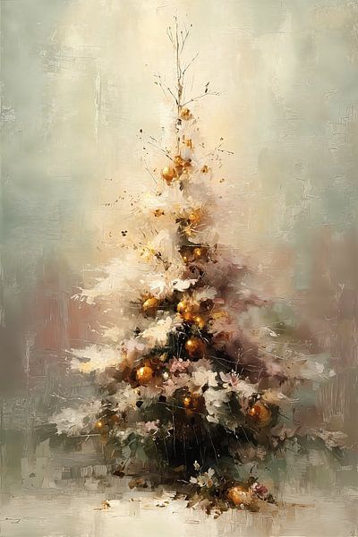 Goldenes Licht, Weißer Winter Nr. 2 von Studio BB