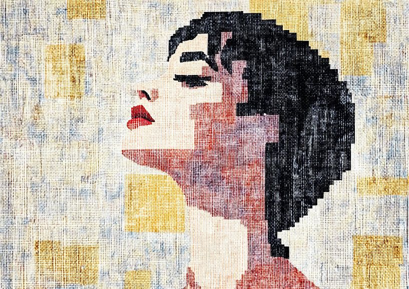 Vrouwenportret | Whisper of Colorful Silence van De Mooiste Kunst