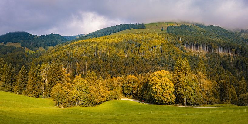 Panorama of the Appenzellerland in soft autumn colours by Henk Meijer Photography