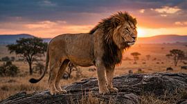 Portrait eines Löwen