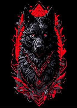 Wolf en maan van EL IRSYAD
