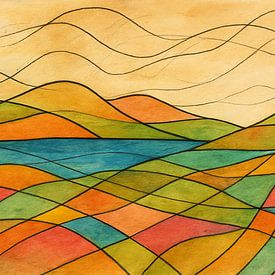 linear landscape by Claudia Gründler