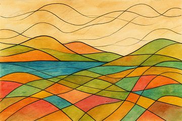 lineare Landschaft von Claudia Gründler