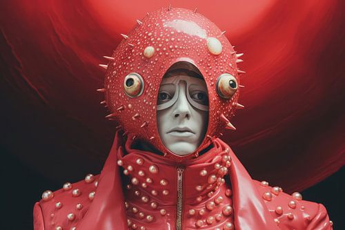 Vreemd bizar mannelijk fashion model