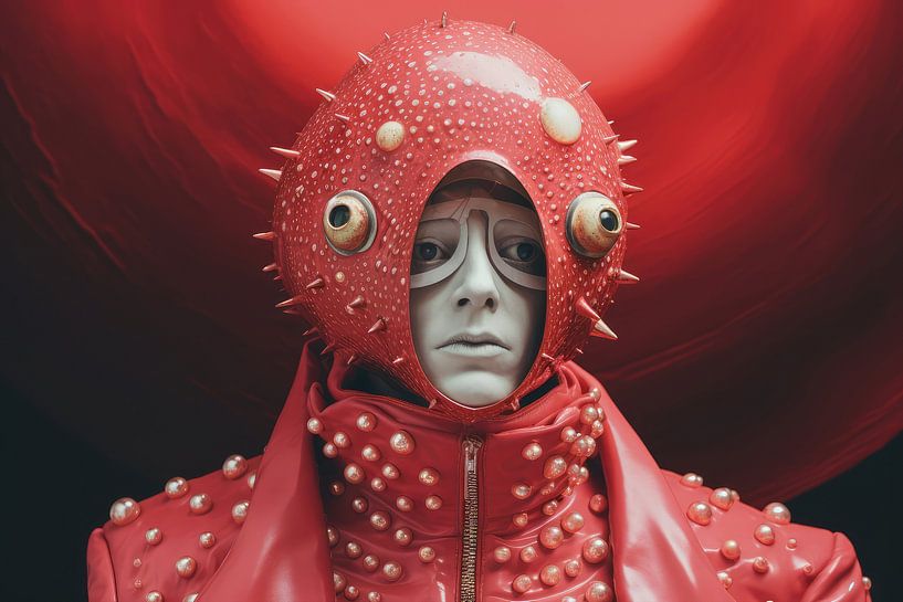 Strange bizarre male fashion model by Art Bizarre