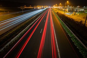 Motorway at night by JD