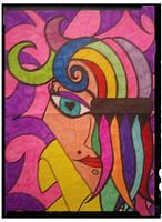 Woman with comb