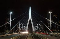 Erasmusbrücke am Abend von Menno Schaefer Miniaturansicht