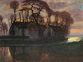 Ferme près de Duivendrecht, le soir, Piet Mondriaan