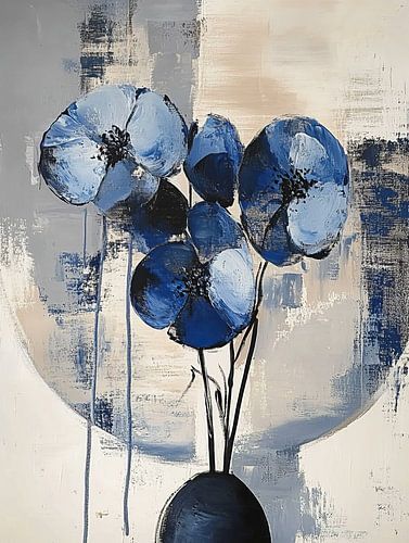 Blue Flowers | Silent Blue Echoes