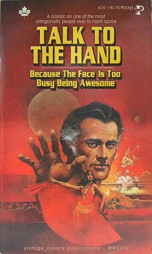 Talk To The Hand sur Vintage Covers