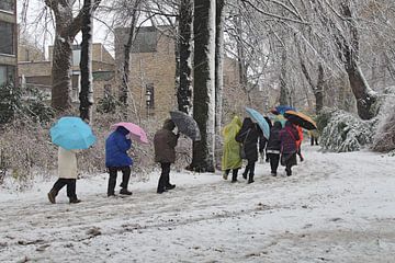 Kleurrijke sneeuwstorm sur Marc Van Achte