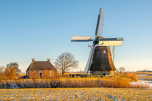 Meerswal molen, Lollum, Friesland.