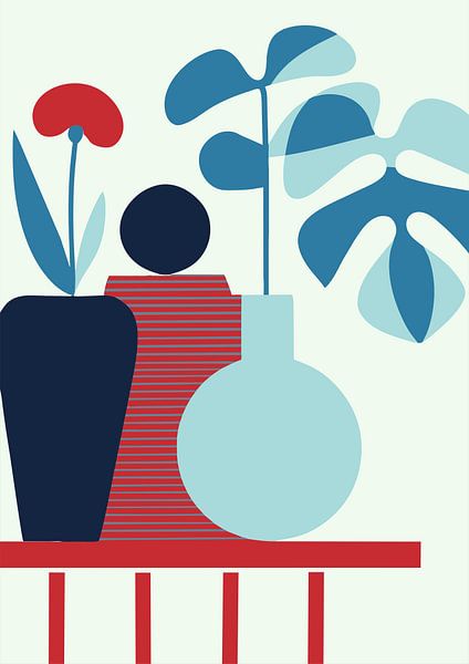 Stillleben mit Vase (9) von Sabine Minten