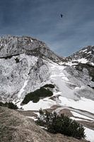 Austrian Alps in early spring with snow
