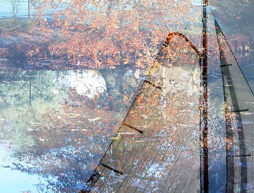 Abstracte fotografie | Abstract expressionisme | Modern abstract | Weerspiegeling in het water