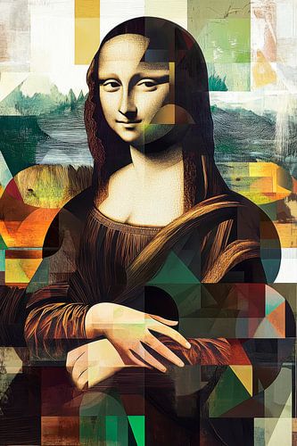 Moderne Mona Lisa in kleur