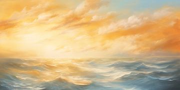 Panorama eines Sonnenaufgangs auf dem Meer von Whale & Sons
