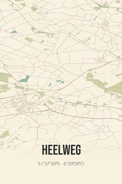 Vintage map of Heelweg (Gelderland) by Prints of Place