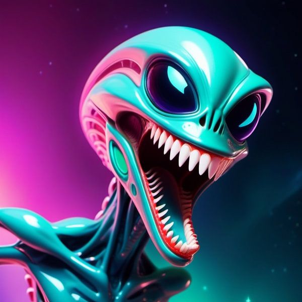 Alien party time by Wilfried van Dokkumburg