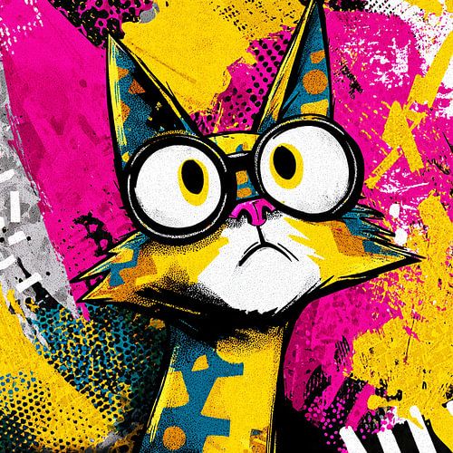 Chat Pop Art n° 3