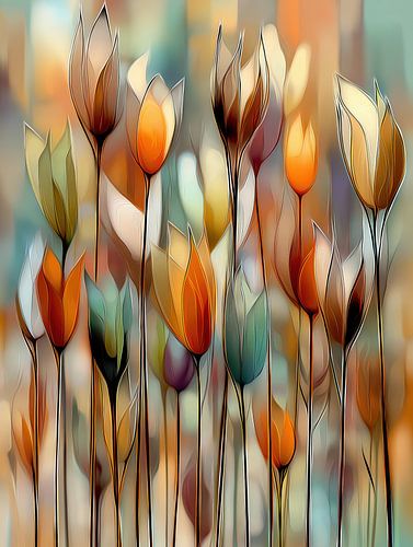Danse florale fougueuse sur Bert Nijholt
