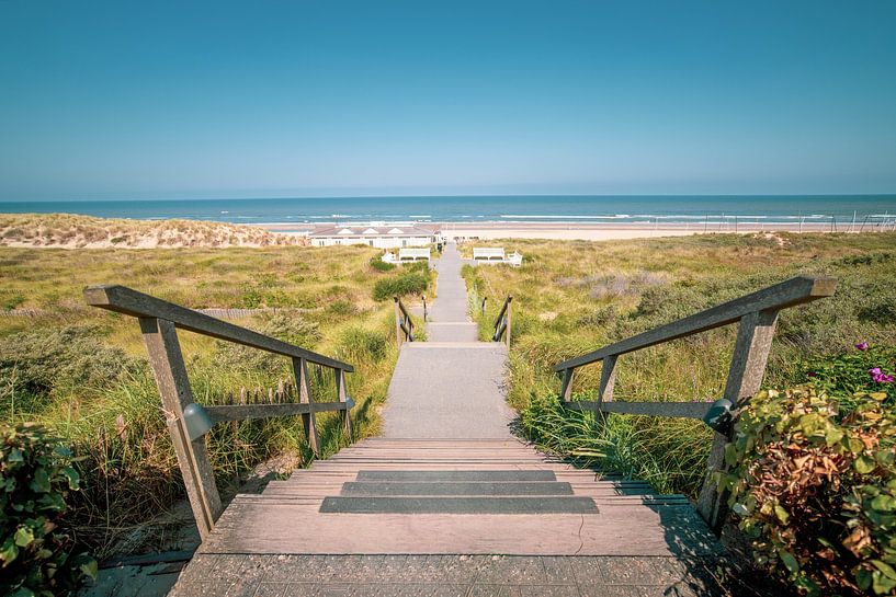 Die Treppe zur Nordsee von Yanuschka | Fotografie Noordwijk