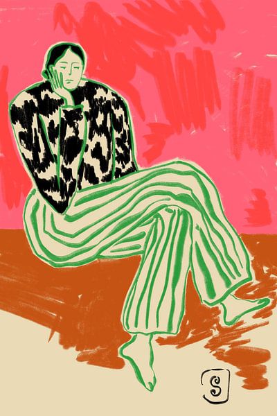 Portrait de femme calme par Sandra Poliakov