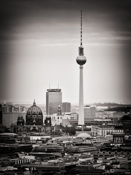 Schwarzweiss-Fotografie: Berlin Skyline von Alexander Voss