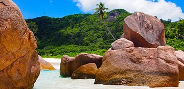 Anse Cocos, La Dique - Seychelles van Van Oostrum Photography