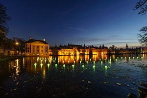 Winterkälte in den Niederlanden: ein stimmungsvoller Hofvijver.